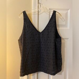 a new day Navy XXL Eyelet Tank Top